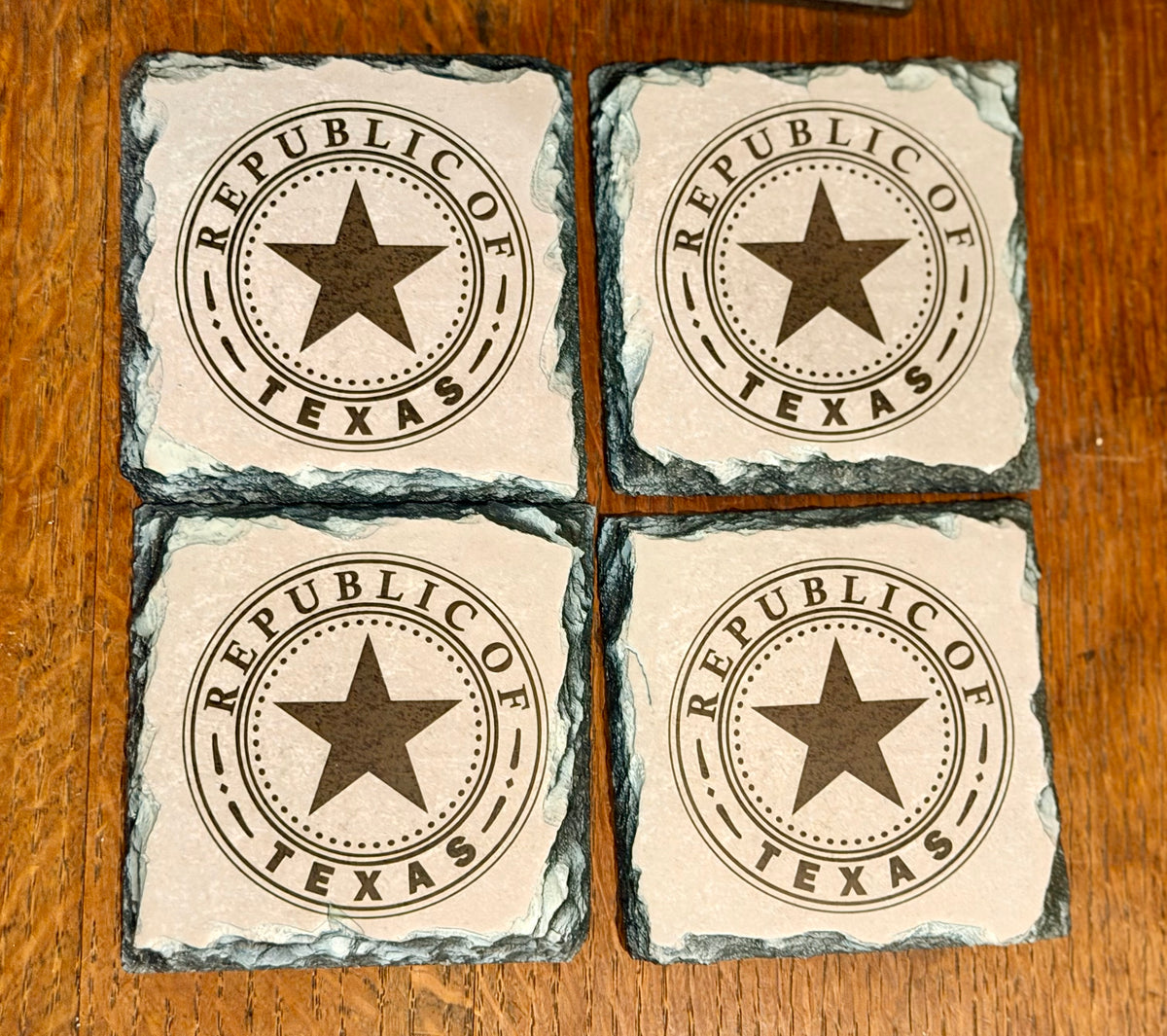 Seal of the Republic of Texas Slate Coasters (set of 4)