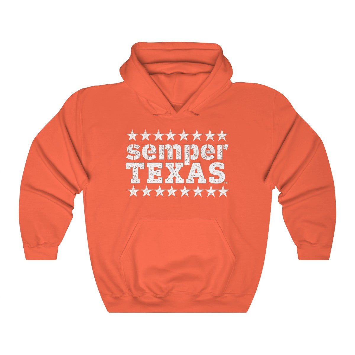 Semper Texas & Stars logo hoodie